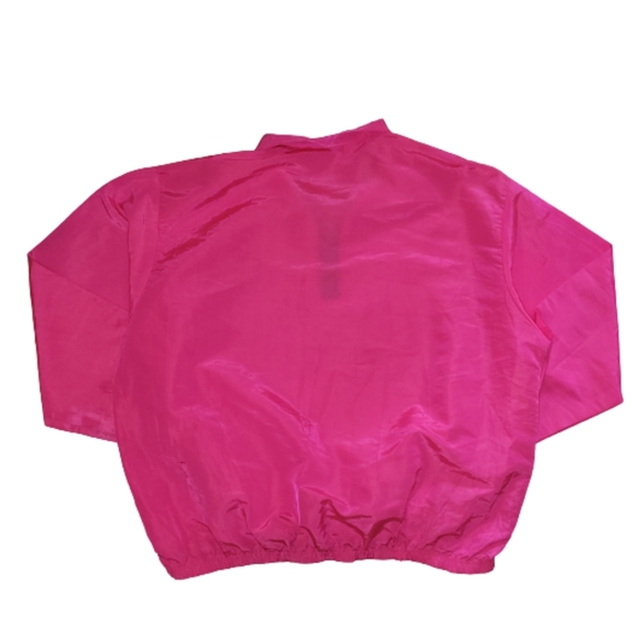 Surf Style Vintage 90s Neon Pink Windbreaker Pullover Spellout One Size Fits All - Picture 10 of 12
